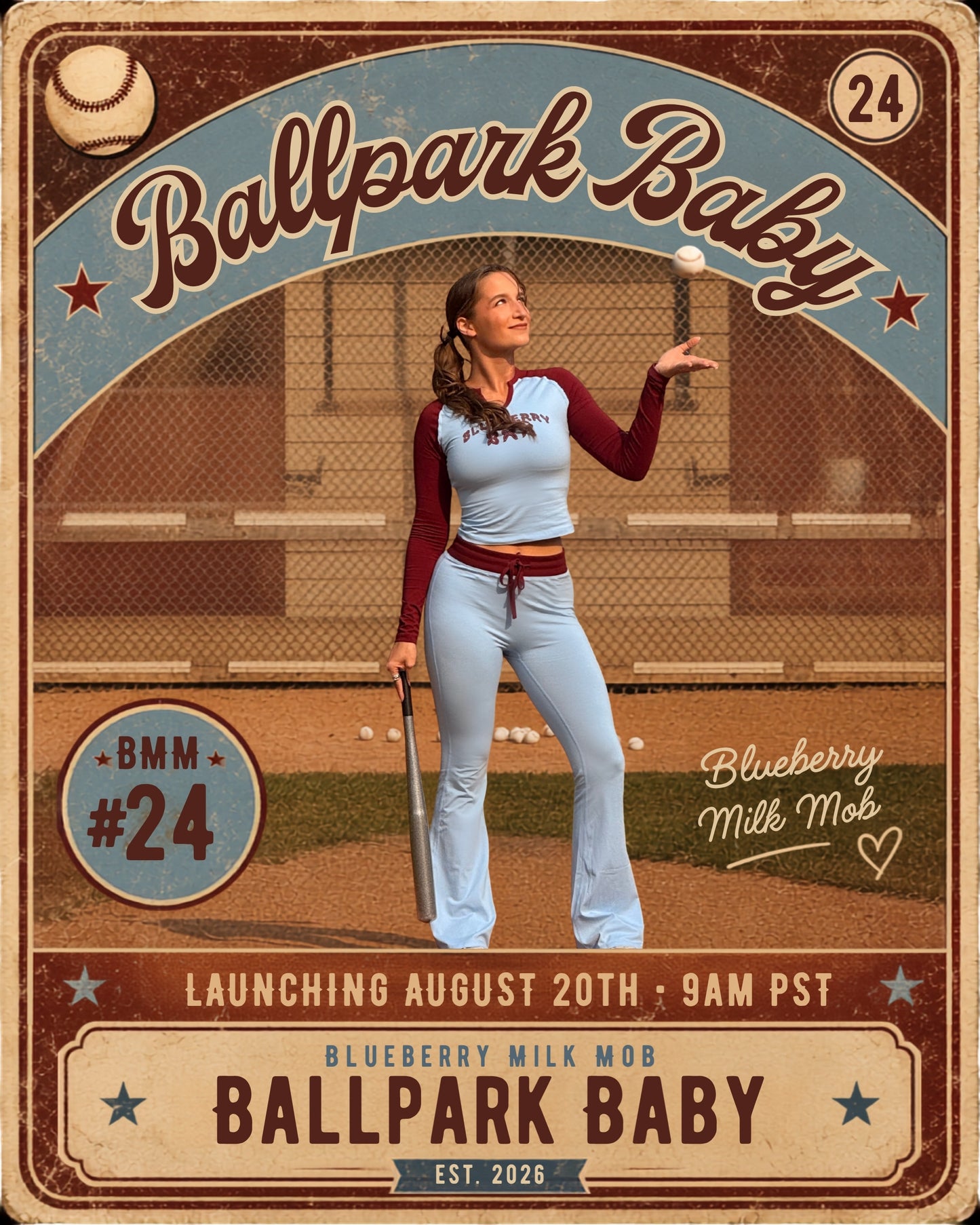 Ballpark Baby Top